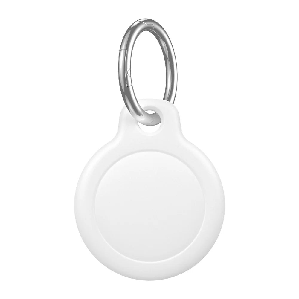 CP59 PC Case for Apple AirTag (2nd Generation) / AirTag Tracker Waterproof Protective Cover with Ring Buckle - White - 2