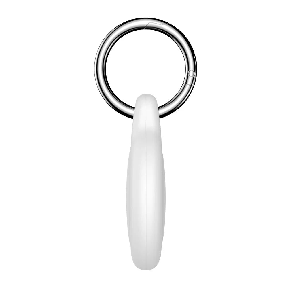 CP59 PC Case for Apple AirTag (2nd Generation) / AirTag Tracker Waterproof Protective Cover with Ring Buckle - White - 3