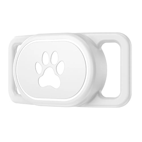 CS50 For Xiaomi Tag Tracker Protective Case Pet Collar Silicone Waterproof Cover Anti-lost Device Protection - White - 1