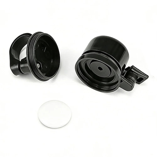 Bicycle Bell Locator Holder for Apple AirTag , Anti-Lost GPS Locator Tracker for 21-23mm Handlebar - Black - 1