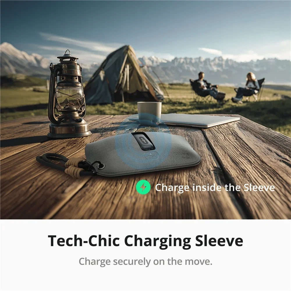 BOBOVR CG2 Charging Dock for Meta Ray-Ban Wayfarer / Skyler / Headliner Smart AI Glass 3 in 1 Charging Station with Portable Battery Clip and Travel Case - Black - 7