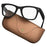 MT5 Ultra Smart Glasses 8MP Camera AI Real-Time Translation Bluetooth-compatible Call Eyeglasses with 2000mAh Charging Case - Brown - 1