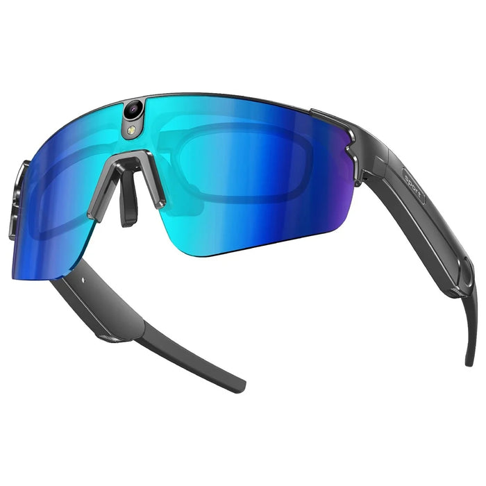 L805 AI Smart Camera Glasses 4K Video Recording EIS Stabilization Bluetooth-compatible Audio Eyeglasses - Black Blue - 1