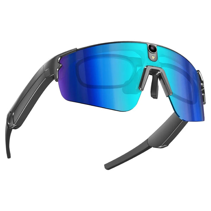 L805 AI Smart Camera Glasses 4K Video Recording EIS Stabilization Bluetooth-compatible Audio Eyeglasses - Black Blue - 2