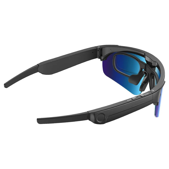 L805 AI Smart Camera Glasses 4K Video Recording EIS Stabilization Bluetooth-compatible Audio Eyeglasses - Black Blue - 3