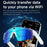 L805 AI Smart Camera Glasses 4K Video Recording EIS Stabilization Bluetooth-compatible Audio Eyeglasses - Black Blue - 7