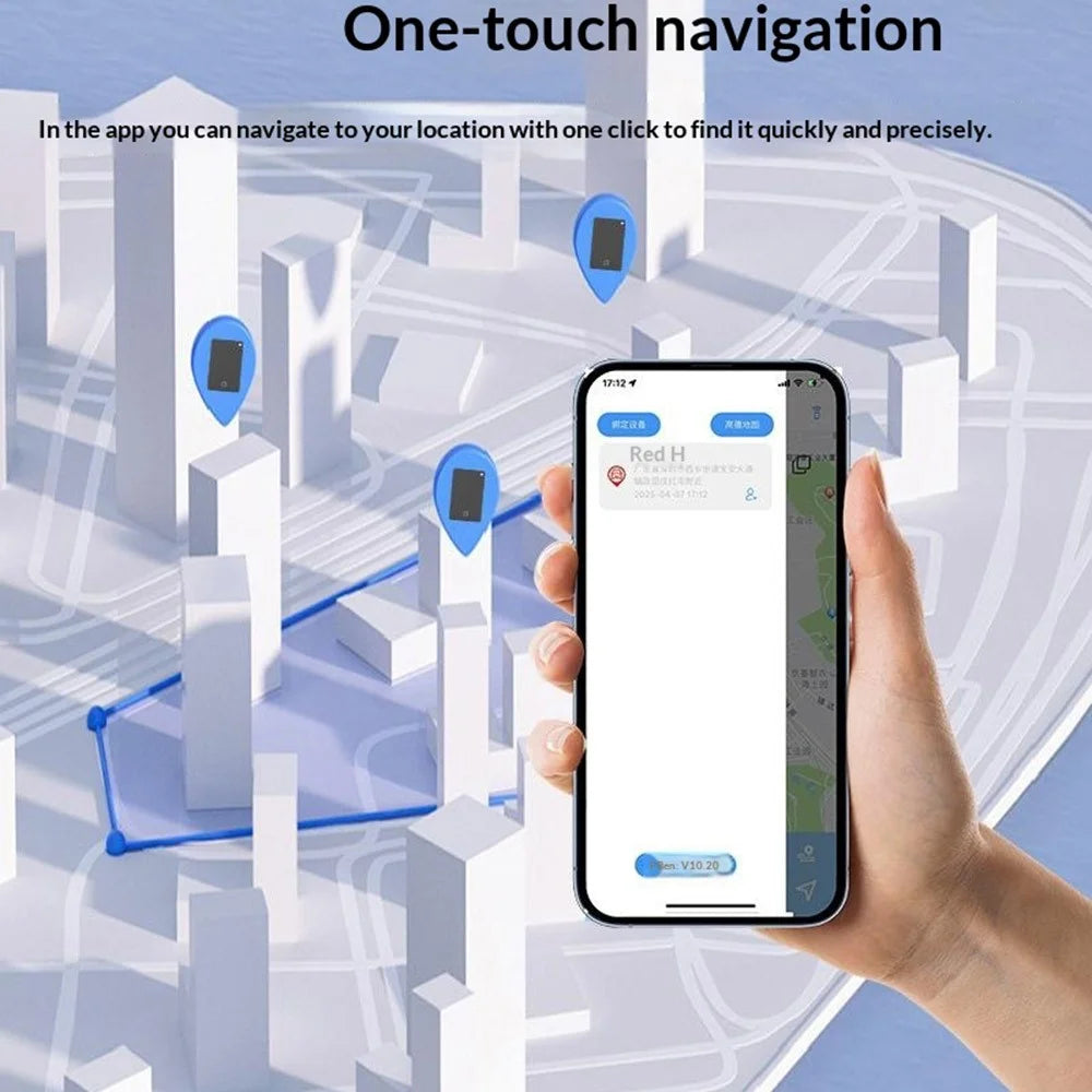 KH07 Ultra Slim Card Size Anti-Lost Tracker for Keys Wallet Luggage GPS Locator Support Wireless Charging - 5