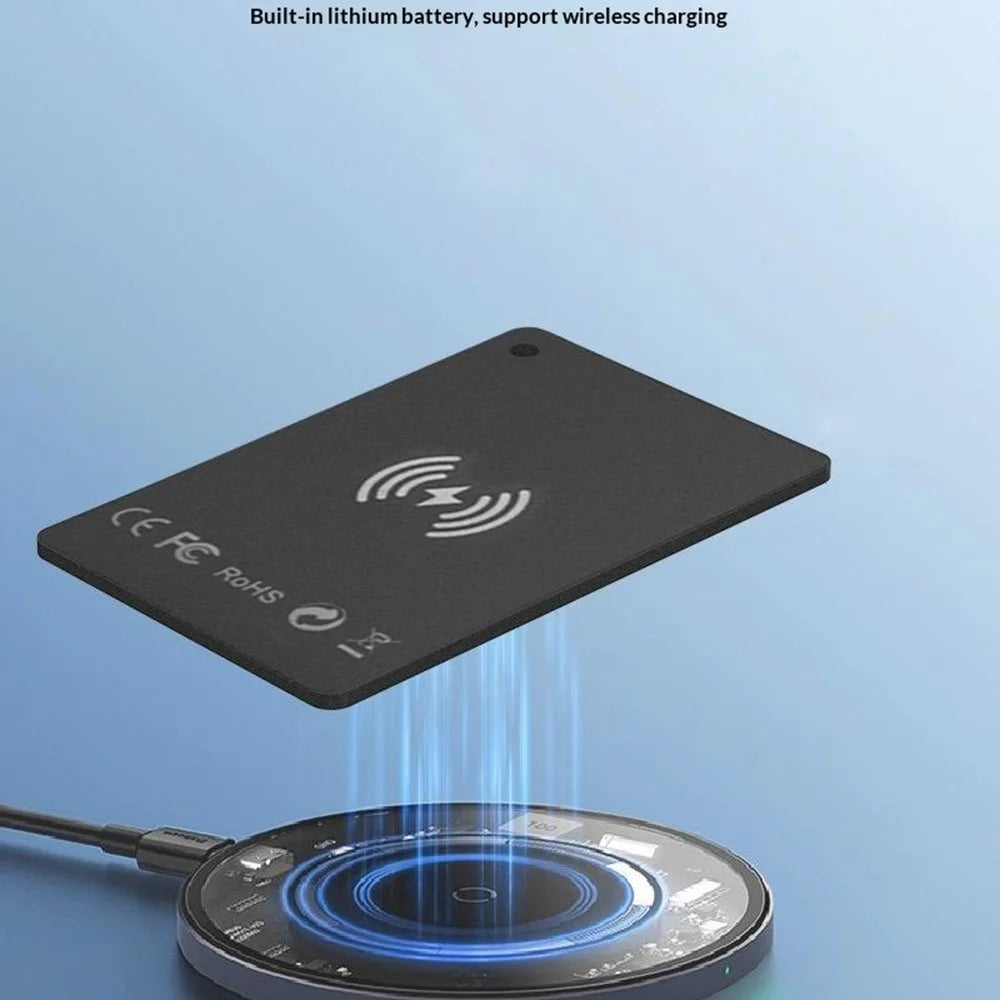 KH07 Ultra Slim Card Size Anti-Lost Tracker for Keys Wallet Luggage GPS Locator Support Wireless Charging - 7