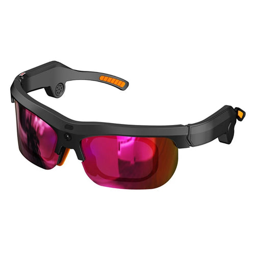 EYEVUE S100 AI Smart Glasses 13MP Camera 1080P Video Recording Translation UV400 Eyeglasses for Sports Outdoor - Black - 1