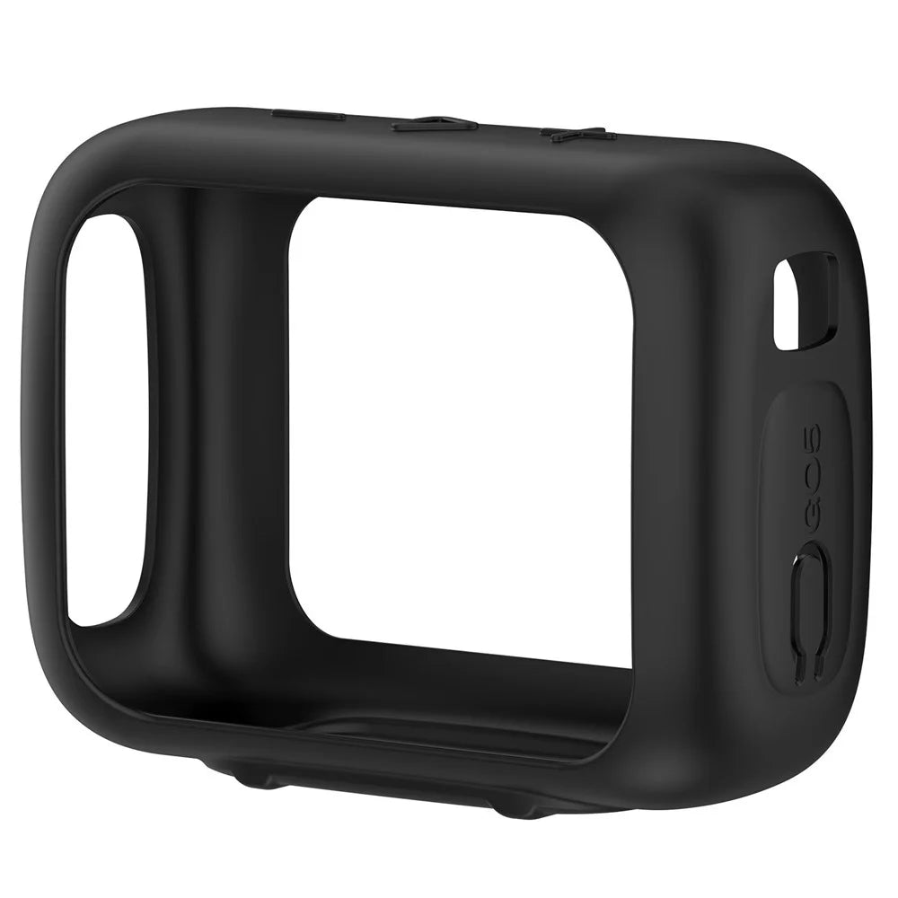 Silicone Case for JBL Go 5 Protective Cover Soft TPU Speaker Protector with Anti-Drop Lanyard - Black - 4
