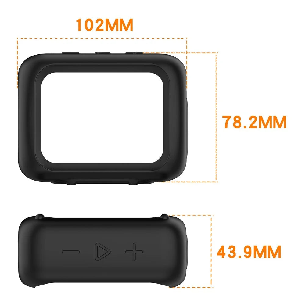 Silicone Case for JBL Go 5 Protective Cover Soft TPU Speaker Protector with Anti-Drop Lanyard - Black - 7