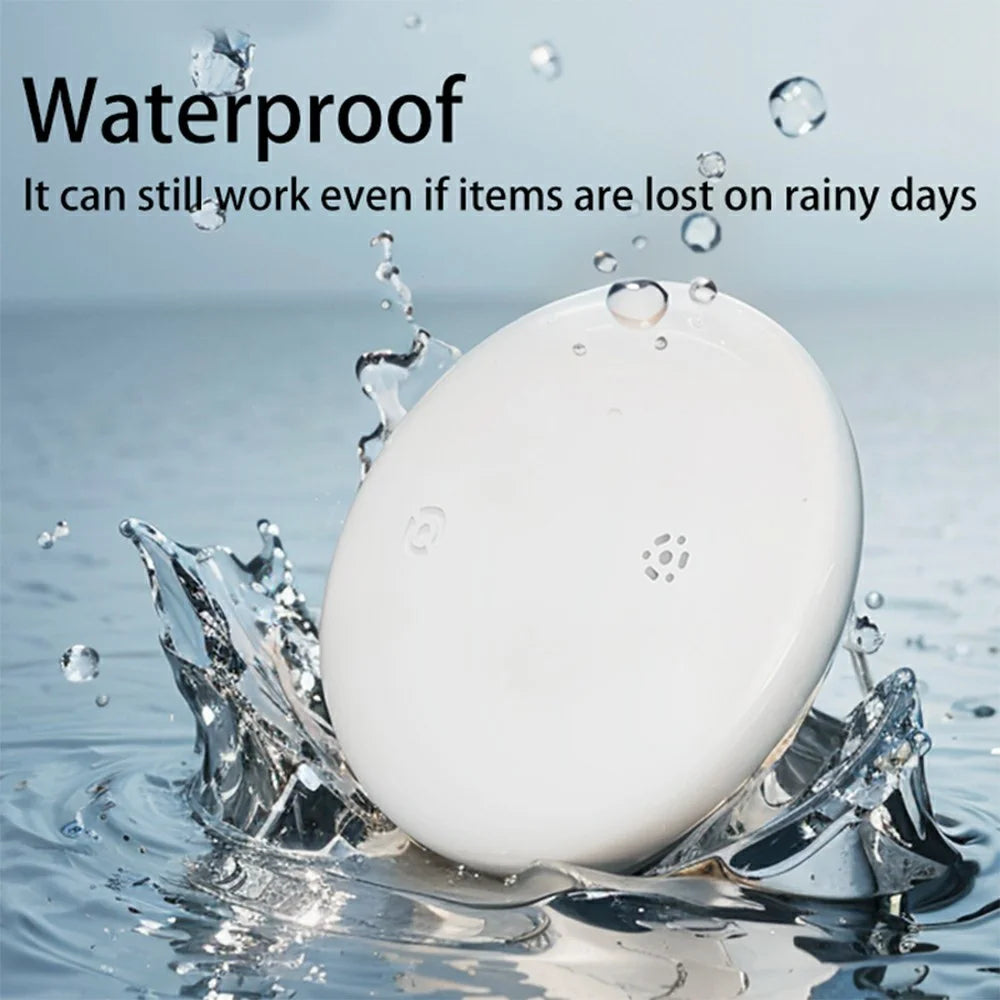 S10 Anti-Lost Device Compatible with Find My App IPX6 Waterproof Bluetooth-compatible Dual System Smart Tag Tracker for Pet Luggage Keys - White - 4