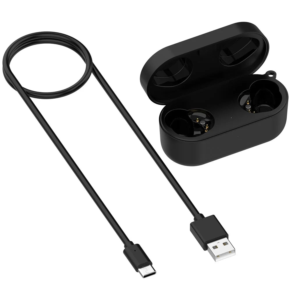 Magnetic Charging Case for Panasonic Technics EAH-AZ80 600mAh Wireless Earbuds Charger Box - Black - 1