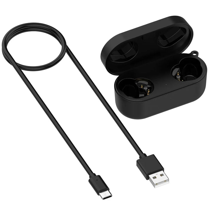 Magnetic Charging Case for Panasonic Technics EAH-AZ80 600mAh Wireless Earbuds Charger Box - Black - 1