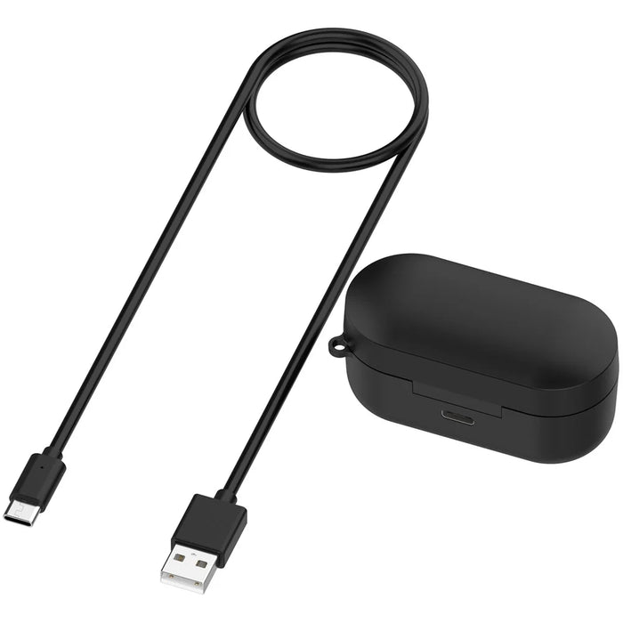 Magnetic Charging Case for Panasonic Technics EAH-AZ80 600mAh Wireless Earbuds Charger Box - Black - 3