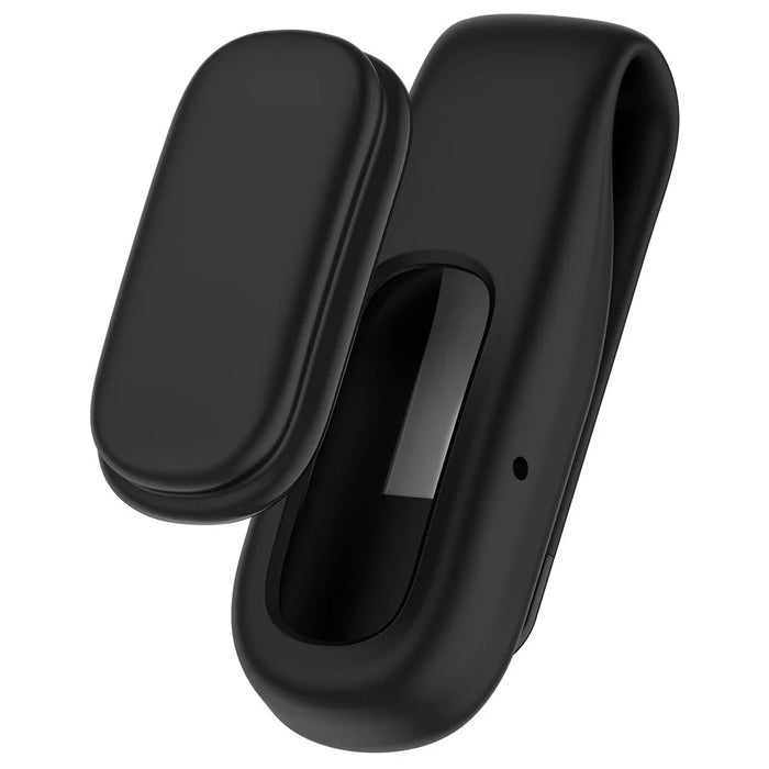 For Google Fitbit Air Case Silicone Clip Portable Clamp-on Protective Cover - Black - 1