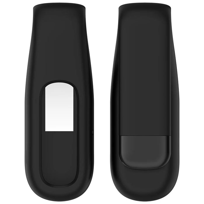 For Google Fitbit Air Case Silicone Clip Portable Clamp-on Protective Cover - Black - 5