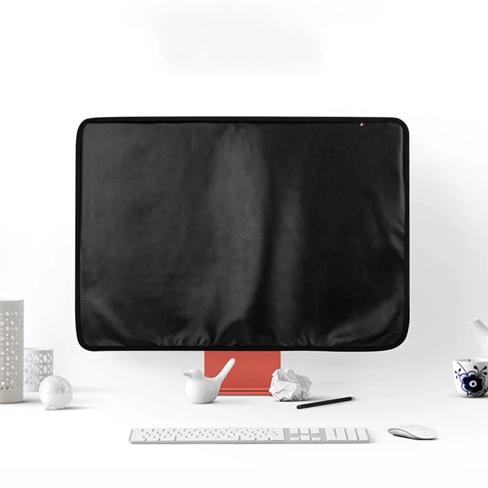 Dust-Proof Cover Computer Monitor Dust Cover Protector for Apple iMac 24inch LCD Screen - Black - 1