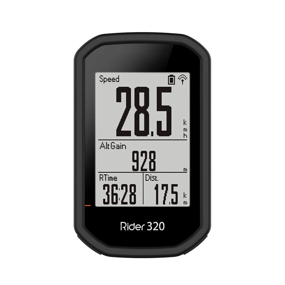 Bike Cycling Computer Silicone Cover Protective Case for Bryton Rider 430/Rider 320 - Black - 2
