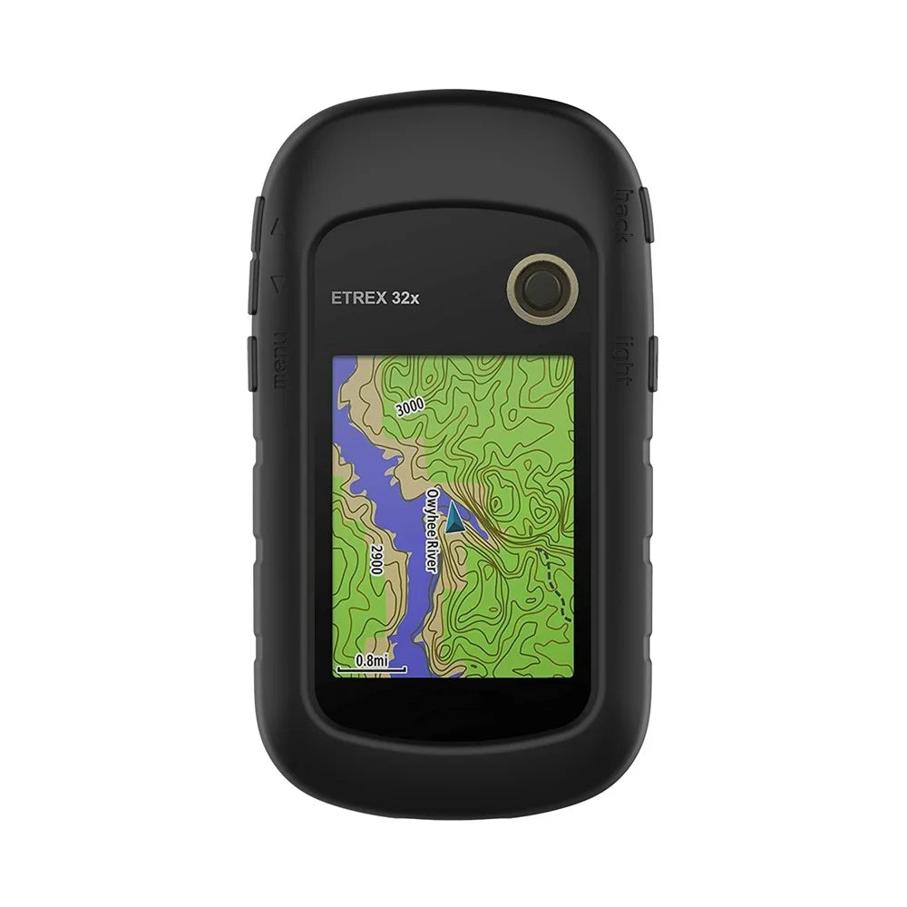 Silicone Protective Case Cover for Garmin eTrex 201x/309x/32x Handheld GPS Navigator - Black - 2