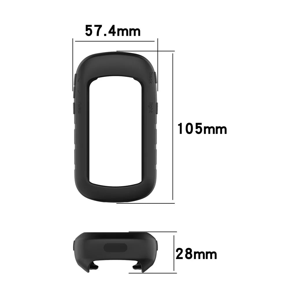 Silicone Protective Case Cover for Garmin eTrex 201x/309x/32x Handheld GPS Navigator - Black - 7