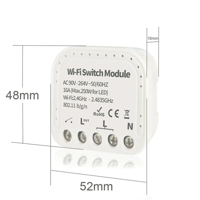 TY-WIFI-S02 APP Remote Control WiFi Smart Light Switch Relay DIY Module Work with Alexa Echo Google Home - 6