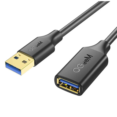 QGEEM QG-CVQ21 1.8m Super Long USB 3.0 Cable Male to Female Extension Cord for Nintendo Switch/USB Flash Drive/Card Reader/Hard Drive/Keyboard - 1