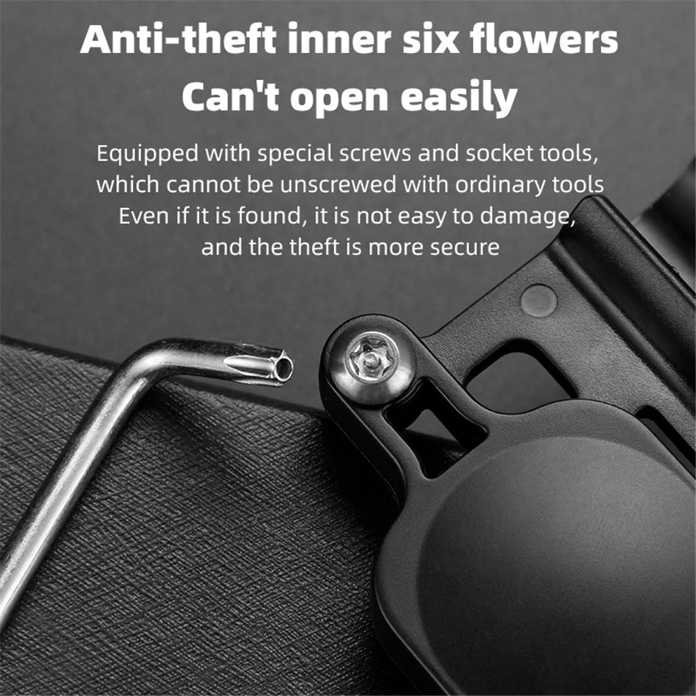 For AirTag Mount Road Bicycle Support Holder Protective Cover Mountain Bike Seat Anti-lost Bracket - 3