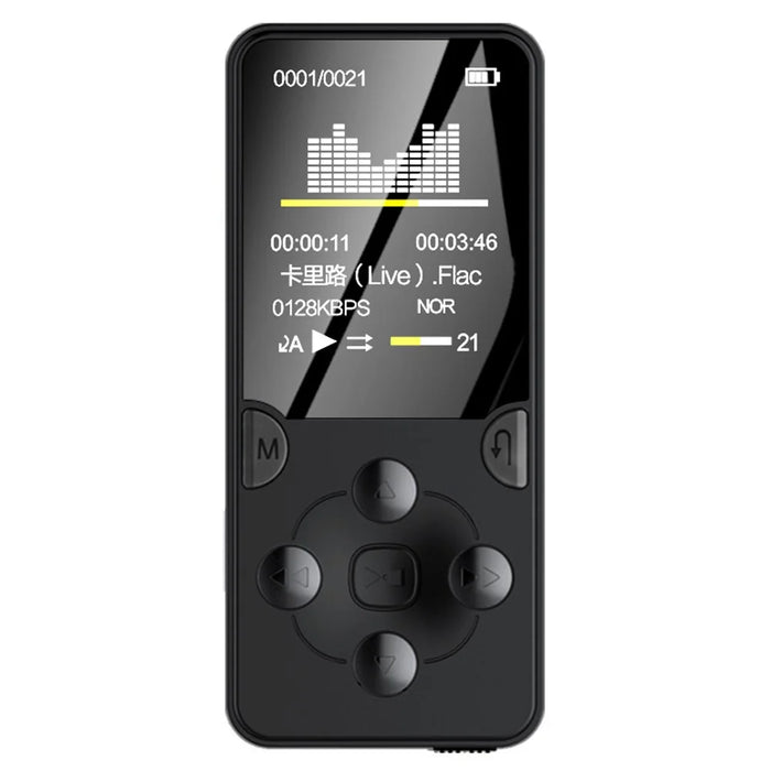 MROBO X-02 128GB 1.8-inch TFT Screen MP4 Player FM Radio Voice Recording Function Music Video Player Walkman with Speaker - 1