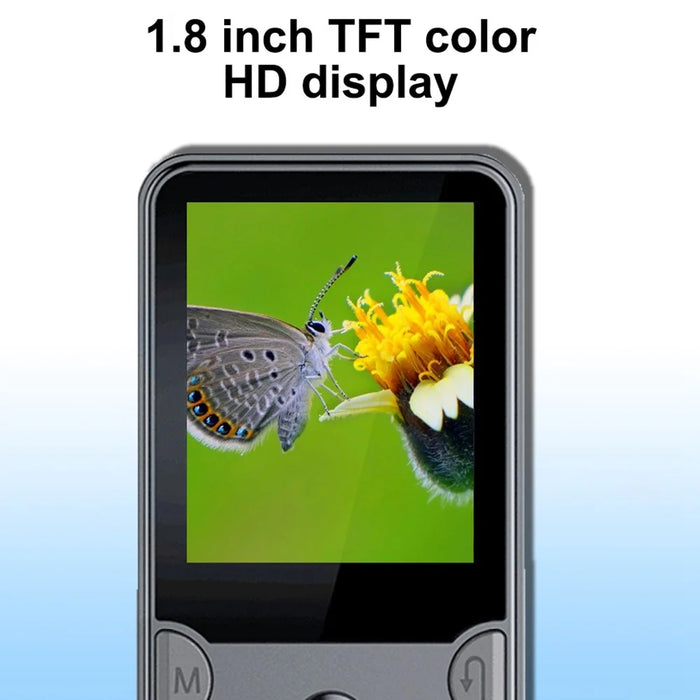 MROBO X-02 128GB 1.8-inch TFT Screen MP4 Player FM Radio Voice Recording Function Music Video Player Walkman with Speaker - 5