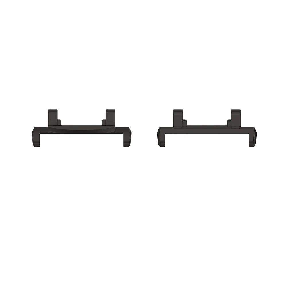 For Huami Amazfit T-Rex 2 1 Pair Stainless Steel Watch Adapter Connector Watch Band Accessory - Black - 2