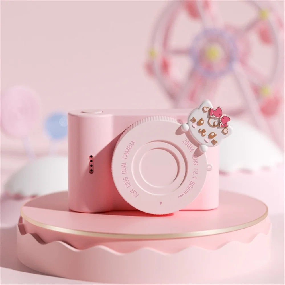 C5 48MP Kids Camera WiFi Transmission 3-Inch IPS HD Touch Operation Screen Children Mini Toy Camera for Girls Boys - Cat - 2
