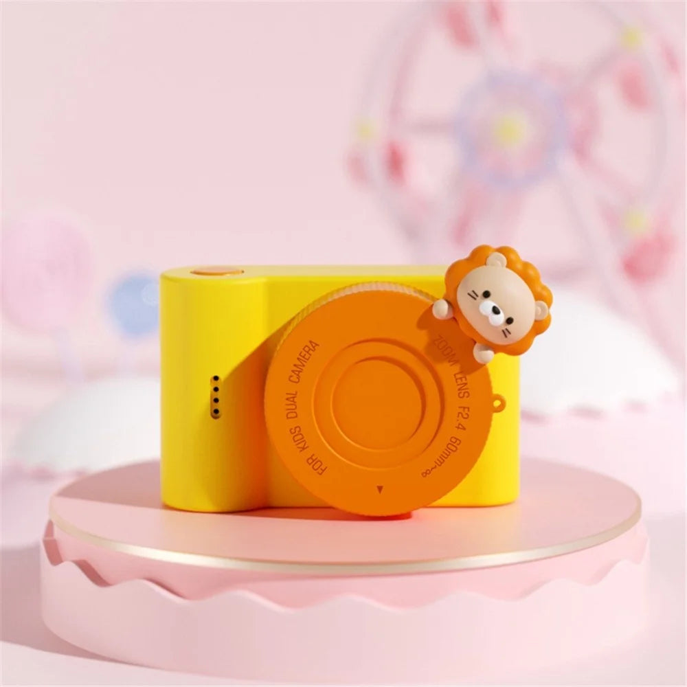 C5 1080P 48MP 3'' IPS Screen Children Camera Touch Controlled Kids Camera Toy for Birthday Christmas Day Gift - Lion - 2