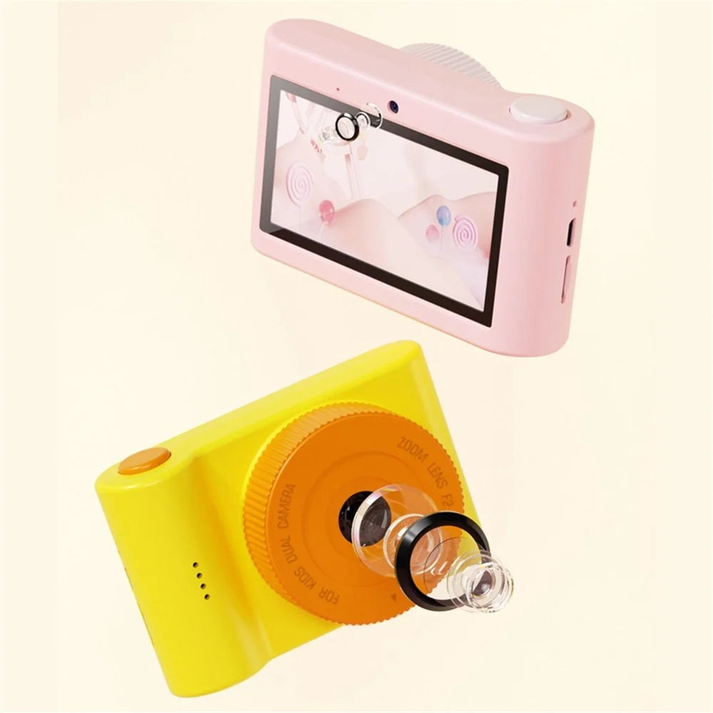 C5 1080P 48MP 3'' IPS Screen Children Camera Touch Controlled Kids Camera Toy for Birthday Christmas Day Gift - Lion - 3