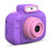 H7 Kids Camera 4000W Front / Rear Dual-Lens Digital Camera Portable Handheld Video Camera Toy Support 32G Memory Card - Purple - 1