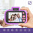H7 Kids Camera 4000W Front / Rear Dual-Lens Digital Camera Portable Handheld Video Camera Toy Support 32G Memory Card - Purple - 5