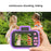 H7 Kids Camera 4000W Front / Rear Dual-Lens Digital Camera Portable Handheld Video Camera Toy Support 32G Memory Card - Purple - 7