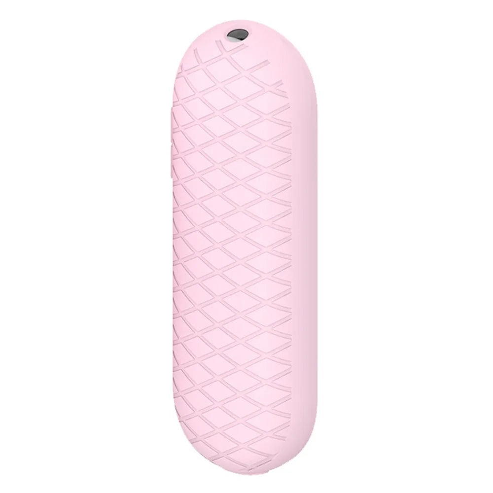 Silicone Case for Chromecast Google TV 2020 Voice Remote Shockproof Protective Remote Cover, Grid Design - Pink - 3
