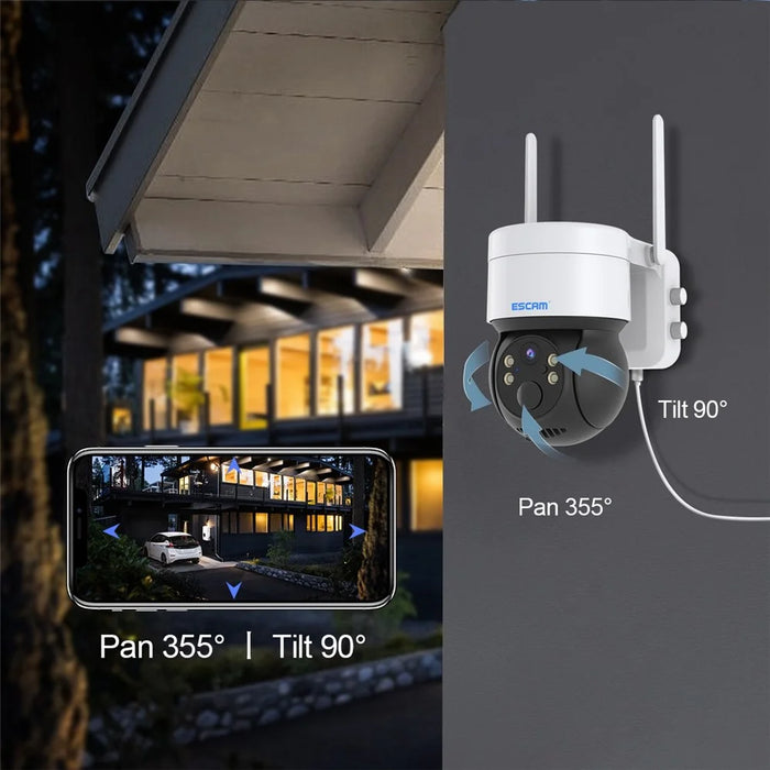 ESCAM QF170 2MP PIR Motion Detection WiFi Two-way Voice Rechargeable Camera Night Vision Security IP Camera Support Cloud Storage - 5