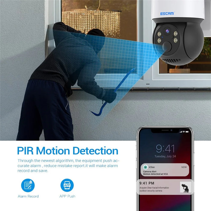 ESCAM QF170 2MP PIR Motion Detection WiFi Two-way Voice Rechargeable Camera Night Vision Security IP Camera Support Cloud Storage - 6