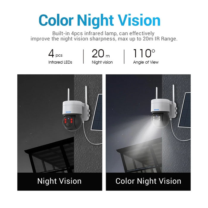ESCAM QF170 2MP PIR Motion Detection WiFi Two-way Voice Rechargeable Camera Night Vision Security IP Camera Support Cloud Storage - 7