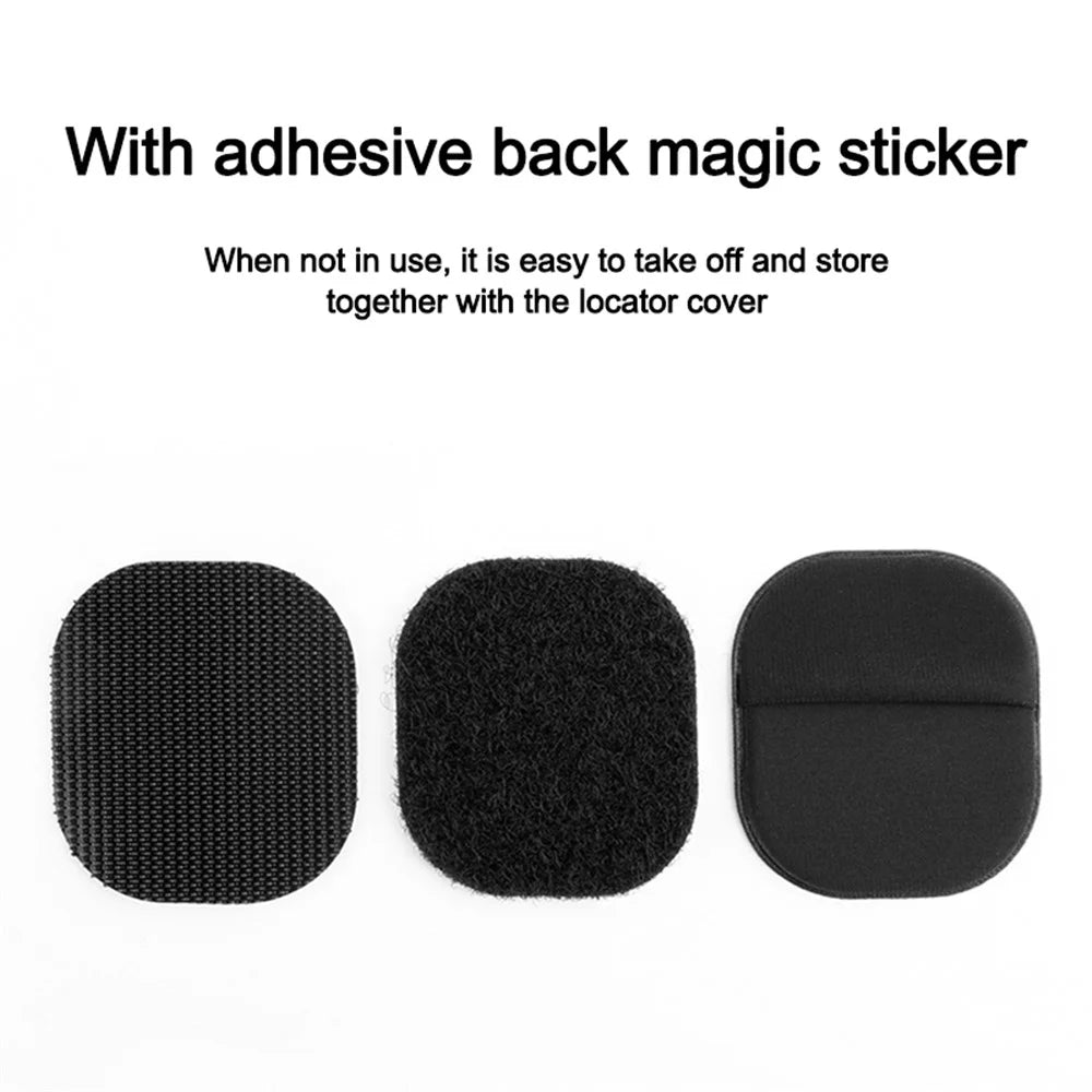 TXESIGN For Apple AirTag Bluetooth-compatible Locator Adhesive Anti-lost Cover Protective Pouch - Grey - 4