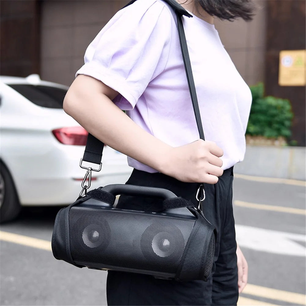 TXESIGN For Anker Soundcore Motion Boom Handheld Speaker Shoulder Strap with Two Side Covers - 5