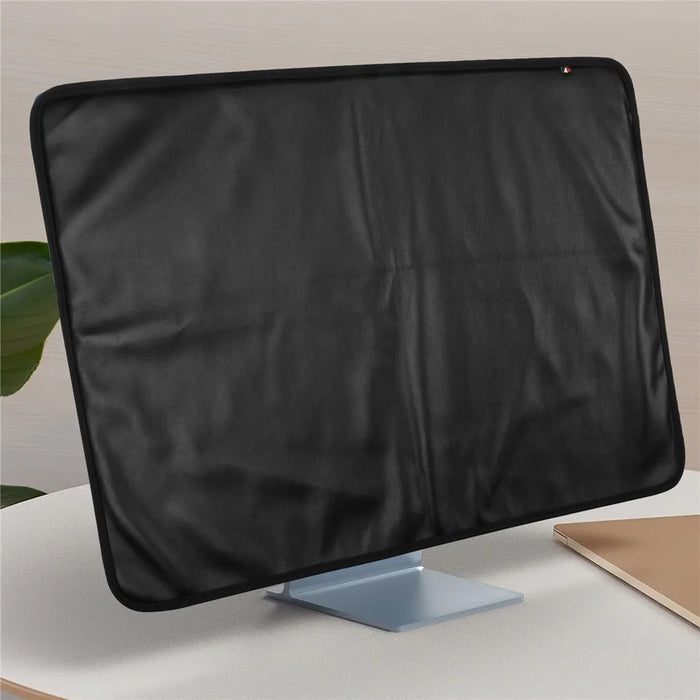 TXESIGN For iMac 24-Inch Computer Monitor Display Screen Dust Cover PU Leather Storage Sleeve Protective Case - Black - 2