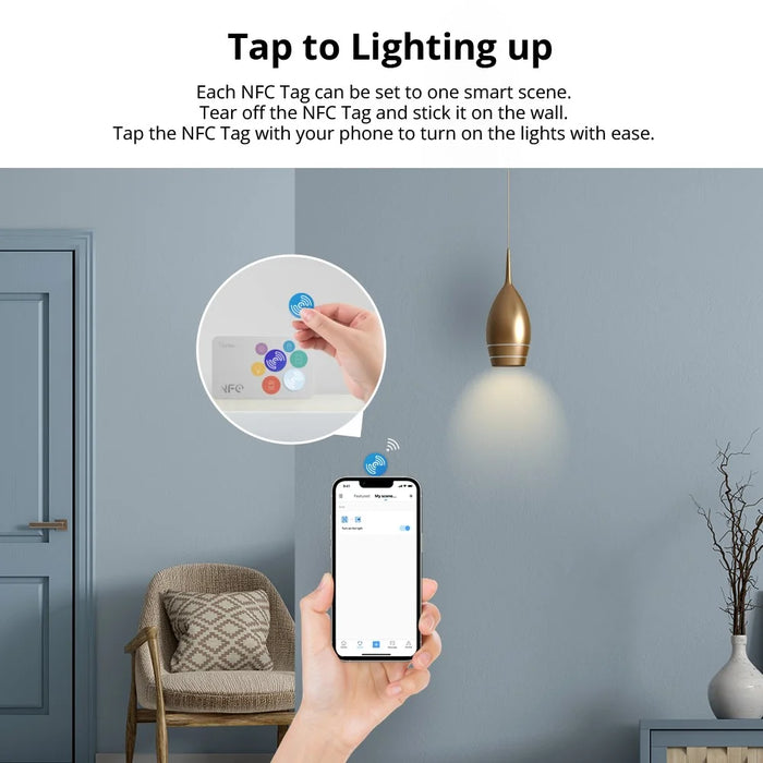 SONOFF NFC-Tag Smart Home NFC Tag Sticker with Card, Portable NFC Sticker - 3