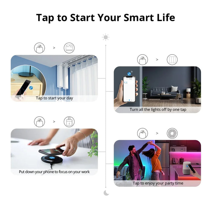 SONOFF NFC-Tag Smart Home NFC Tag Sticker with Card, Portable NFC Sticker - 4
