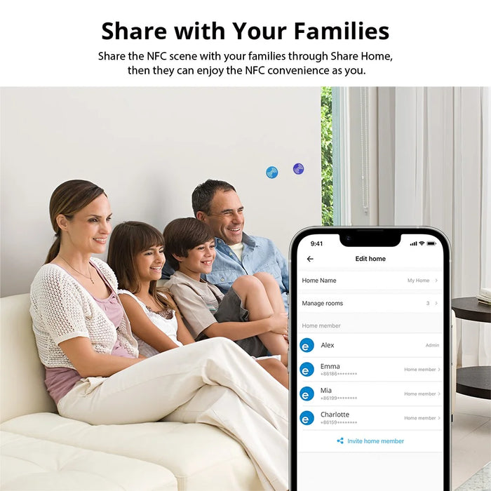 SONOFF NFC-Tag Smart Home NFC Tag Sticker with Card, Portable NFC Sticker - 7