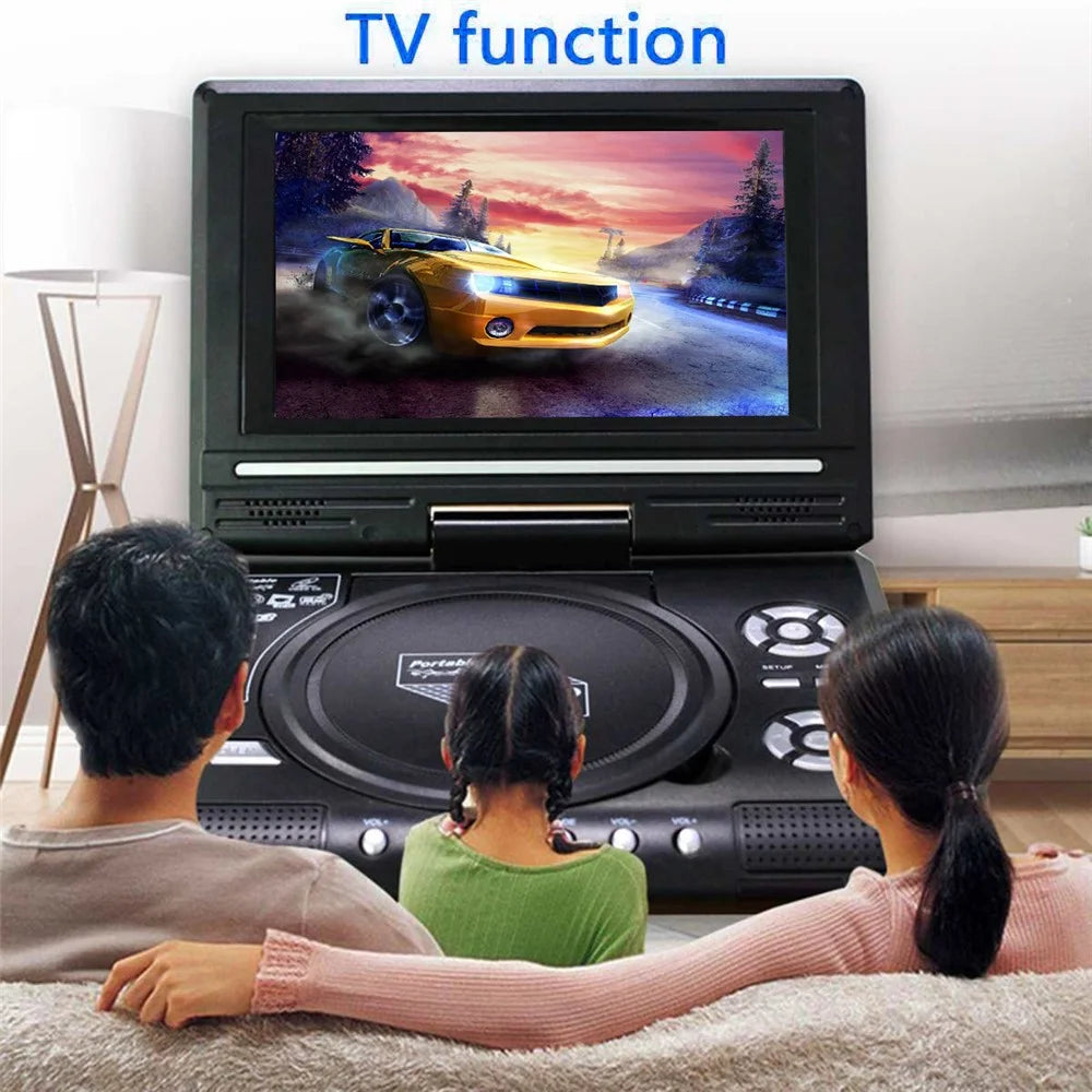 7.8 inch HD LCD Screen Portable DVD with TV Player Support SD / MMC Card / Game Function / USB Port - EU Plug - 3