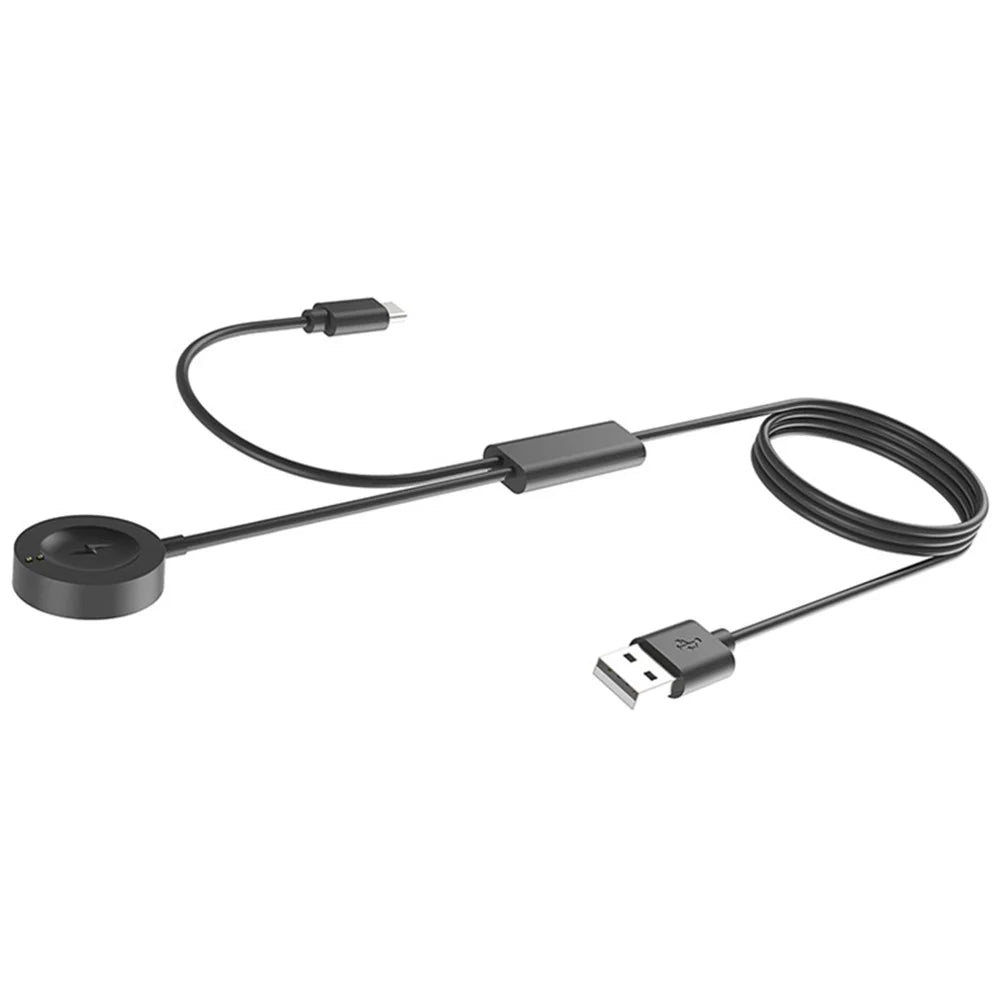 120cm For Fossil Gen 6 / 5 / 4 Charging Cable 1 to 2 Smart Watch Charger Adapter Cord - 2