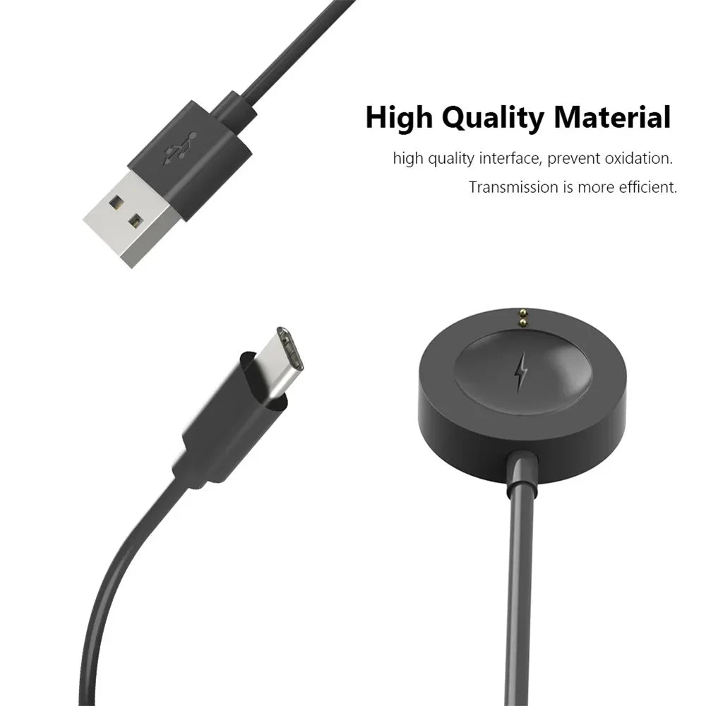 120cm For Fossil Gen 6 / 5 / 4 Charging Cable 1 to 2 Smart Watch Charger Adapter Cord - 3